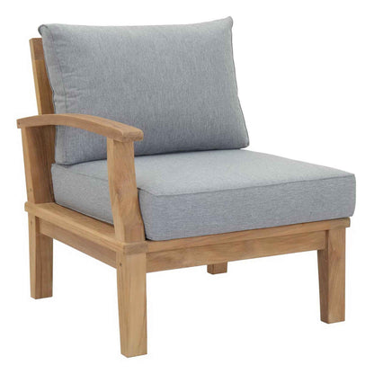 Marina 10-Piece Teak Outdoor Patio Set - Grey Finish by Patio Elegance