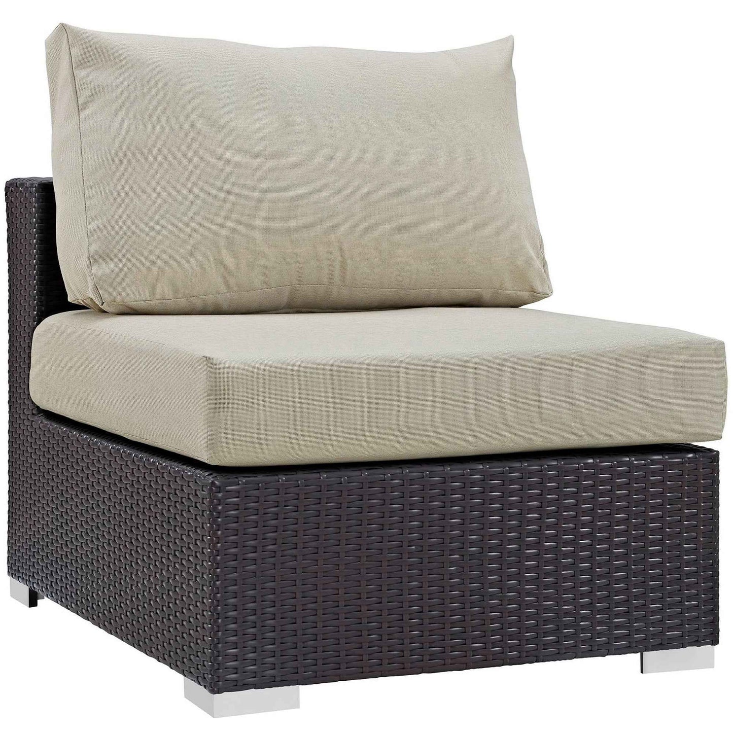 Patio Elegance Outdoor Sectional Set - 10-Piece Convene Lounge Set by Modway