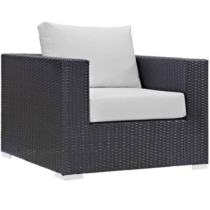 Patio Elegance Outdoor Sectional Set - 10-Piece Convene Lounge Set by Modway