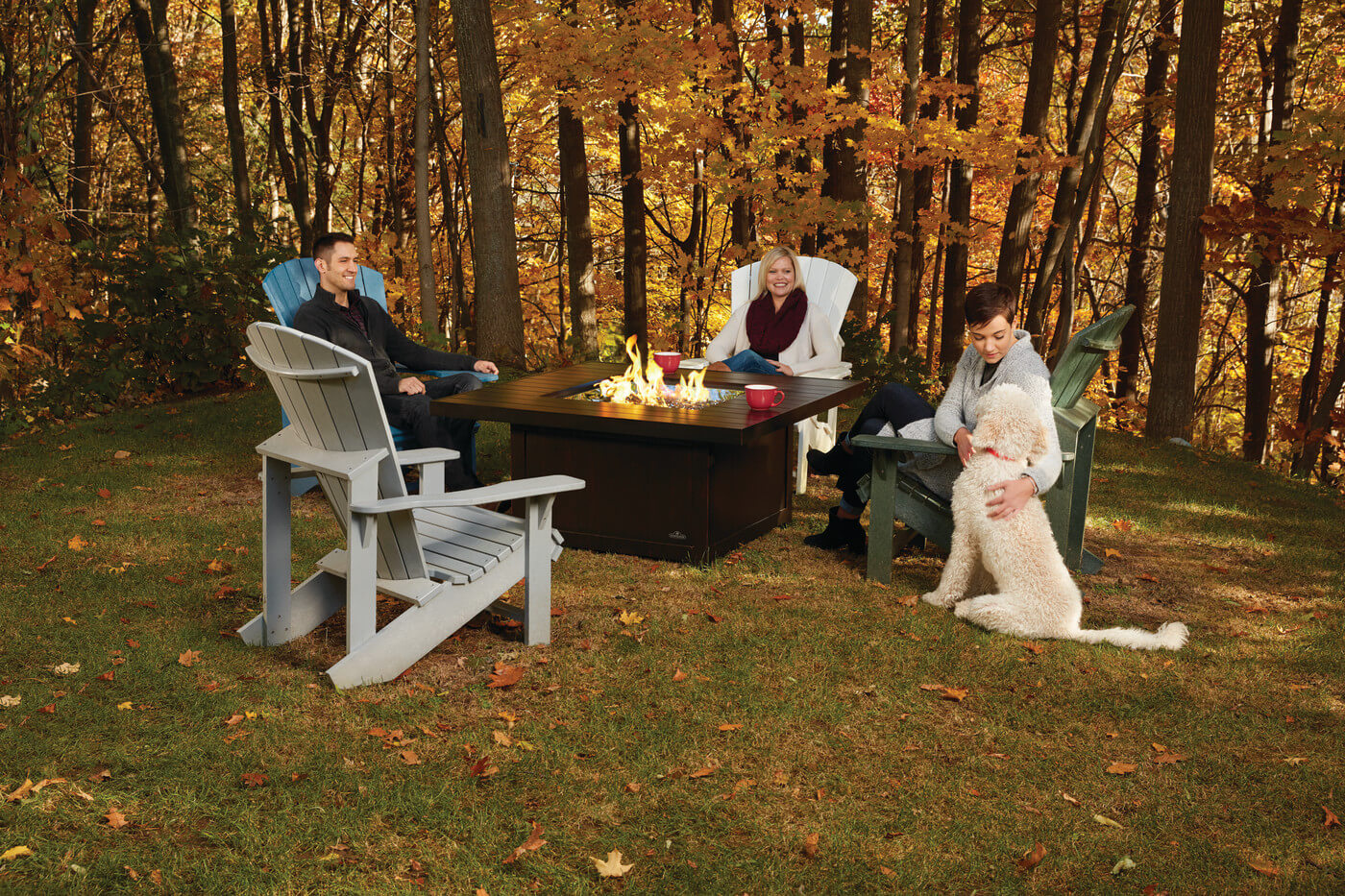 Patio Elegance St. Tropez Fire Table – Square Patioflame Table